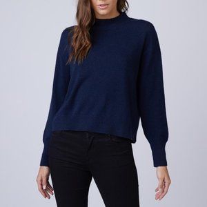 Ann Taylor Mock Neck Sweater Navy - Size M